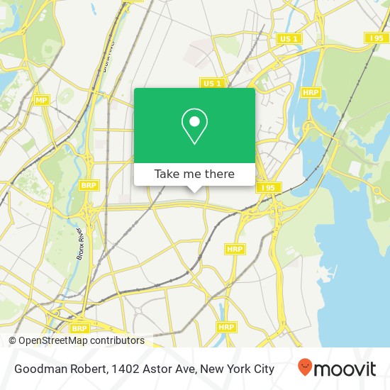 Mapa de Goodman Robert, 1402 Astor Ave