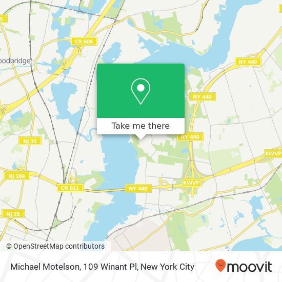 Michael Motelson, 109 Winant Pl map