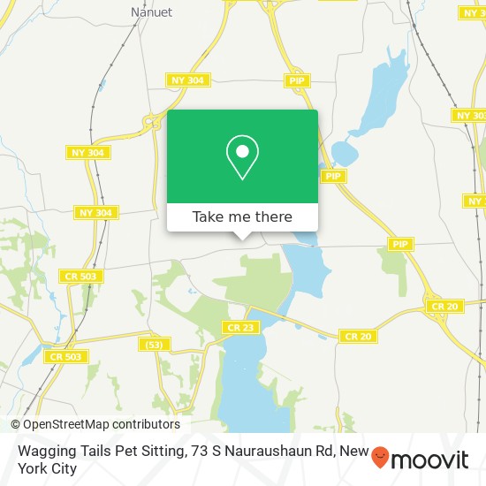 Mapa de Wagging Tails Pet Sitting, 73 S Nauraushaun Rd