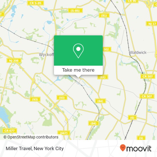 Miller Travel map
