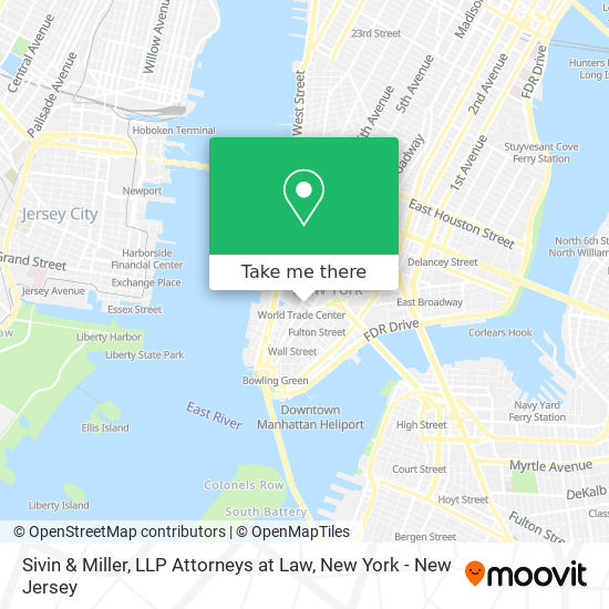 Mapa de Sivin & Miller, LLP Attorneys at Law