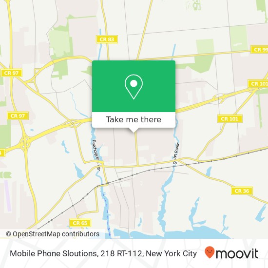 Mapa de Mobile Phone Sloutions, 218 RT-112