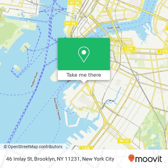 Mapa de 46 Imlay St, Brooklyn, NY 11231
