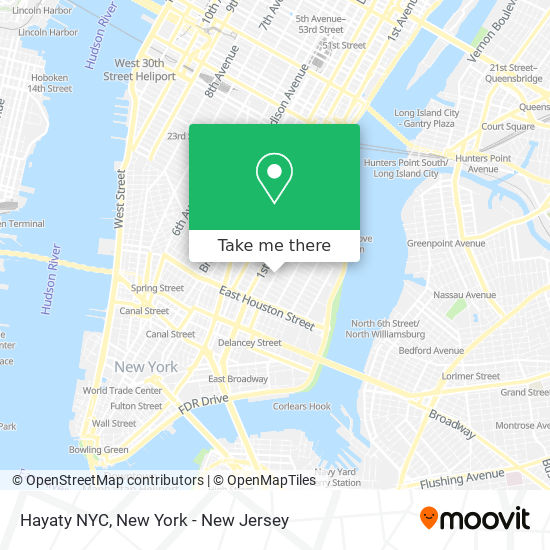 Mapa de Hayaty NYC