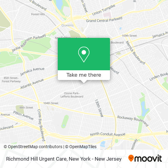 Richmond Hill Urgent Care map