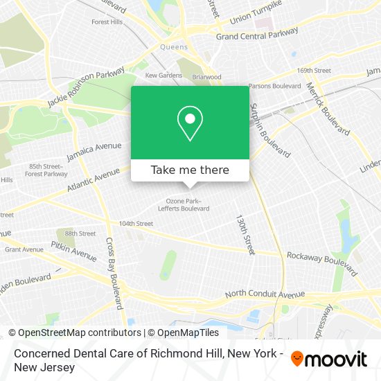 Concerned Dental Care of Richmond Hill map