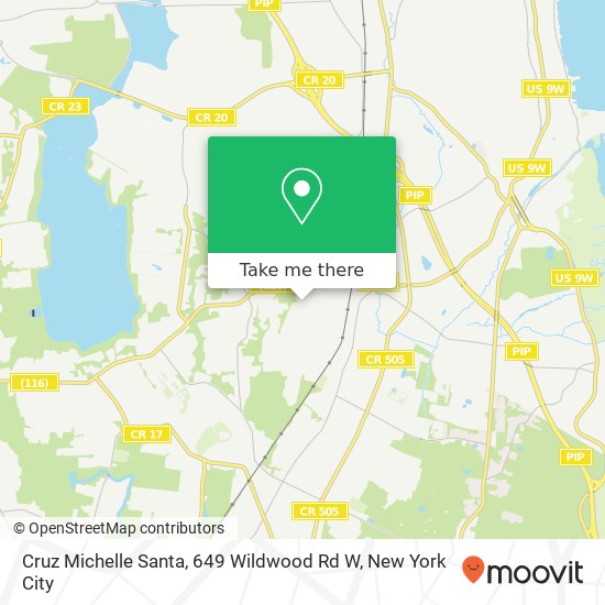 Mapa de Cruz Michelle Santa, 649 Wildwood Rd W