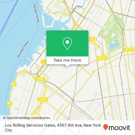 Los Rolling Servicios Gates, 4507 8th Ave map