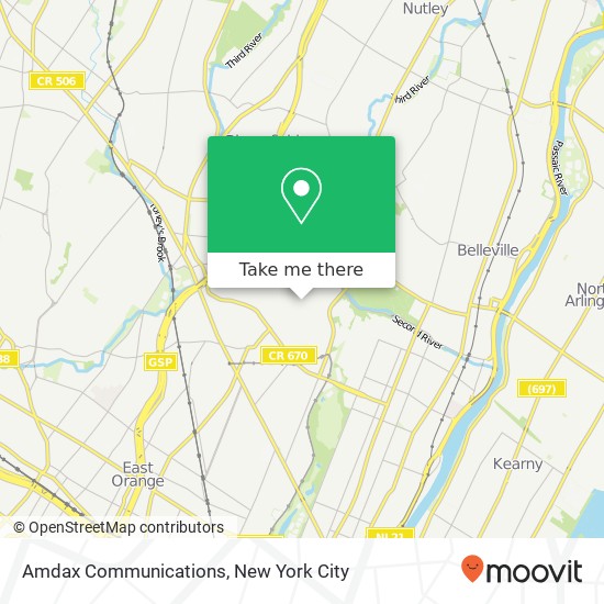 Amdax Communications map