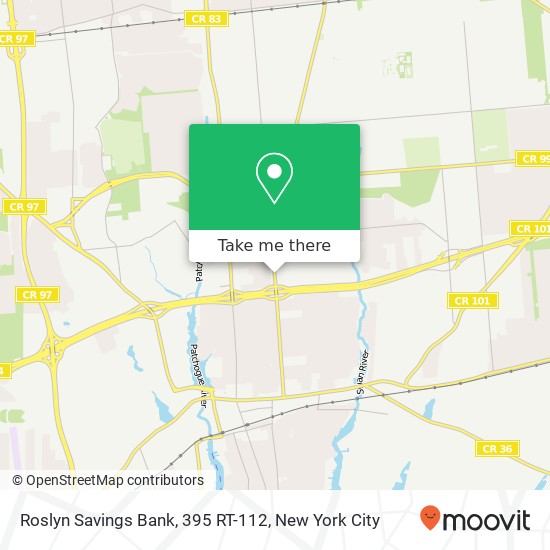 Mapa de Roslyn Savings Bank, 395 RT-112