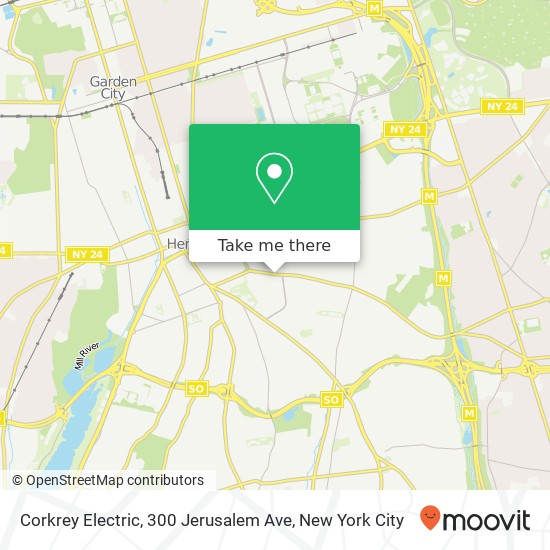 Mapa de Corkrey Electric, 300 Jerusalem Ave