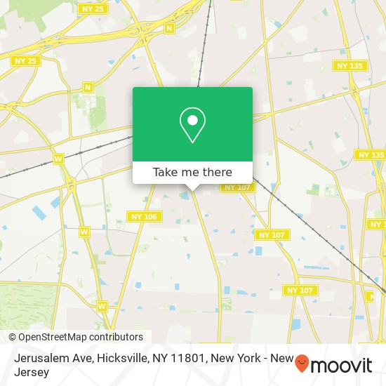 Jerusalem Ave, Hicksville, NY 11801 map