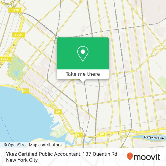 Mapa de Ykaz Certified Public Accountant, 137 Quentin Rd