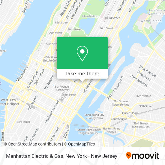 Manhattan Electric & Gas map