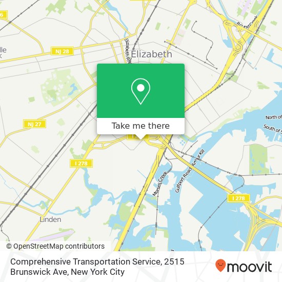 Comprehensive Transportation Service, 2515 Brunswick Ave map
