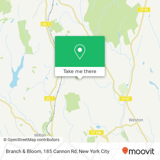Mapa de Branch & Bloom, 185 Cannon Rd