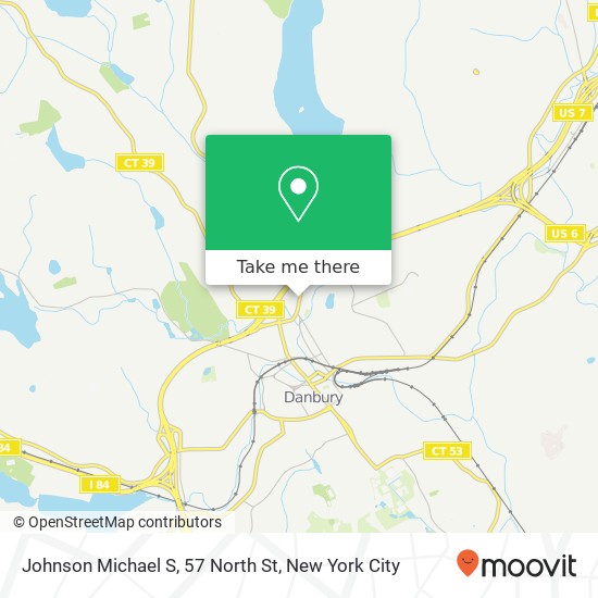 Johnson Michael S, 57 North St map