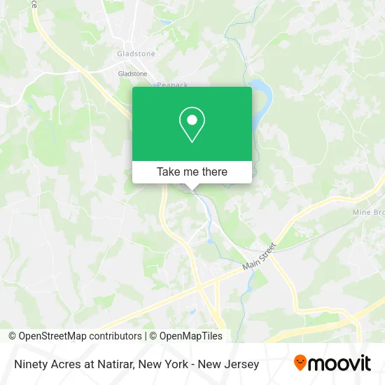 Ninety Acres at Natirar map