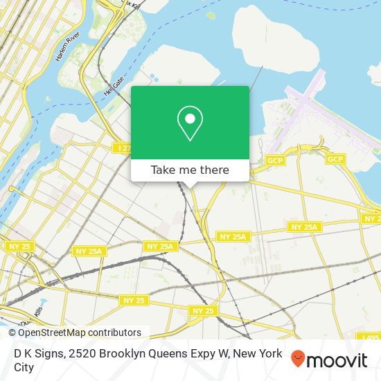 Mapa de D K Signs, 2520 Brooklyn Queens Expy W