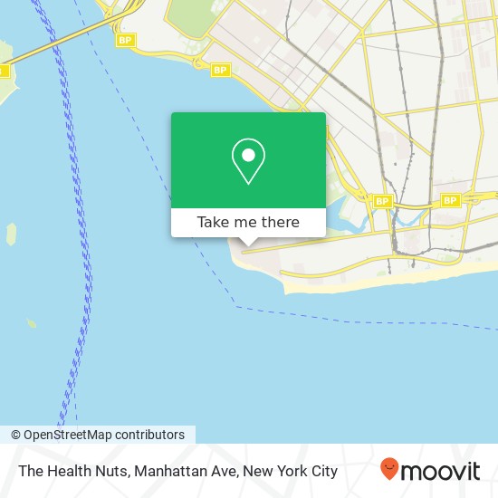 Mapa de The Health Nuts, Manhattan Ave