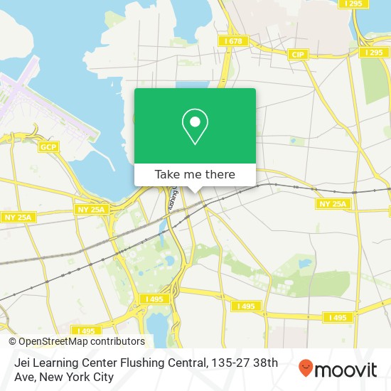 Mapa de Jei Learning Center Flushing Central, 135-27 38th Ave