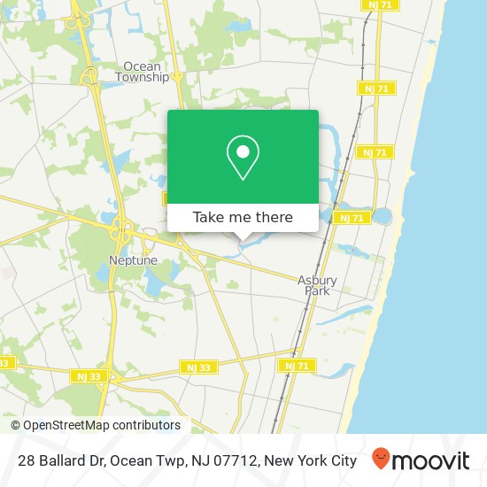 28 Ballard Dr, Ocean Twp, NJ 07712 map