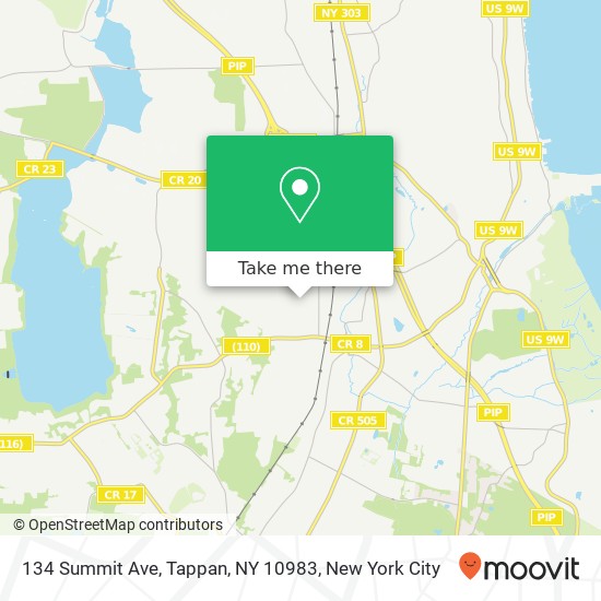 134 Summit Ave, Tappan, NY 10983 map