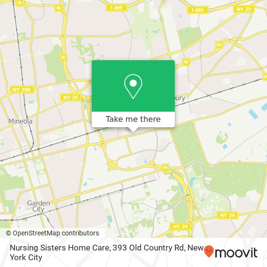 Mapa de Nursing Sisters Home Care, 393 Old Country Rd