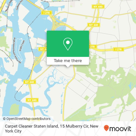 Mapa de Carpet Cleaner Staten Island, 15 Mulberry Cir