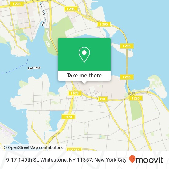Mapa de 9-17 149th St, Whitestone, NY 11357