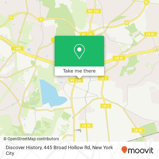 Discover History, 445 Broad Hollow Rd map