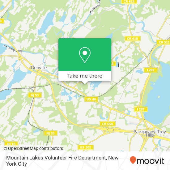 Mountain Lakes Volunteer Fire Department map