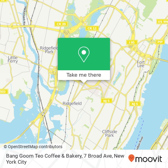 Mapa de Bang Goom Teo Coffee & Bakery, 7 Broad Ave