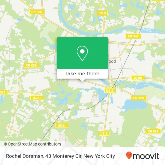 Rochel Dorsman, 43 Monterey Cir map