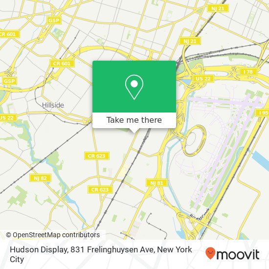Hudson Display, 831 Frelinghuysen Ave map