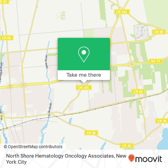 Mapa de North Shore Hematology Oncology Associates, 285 Sills Rd