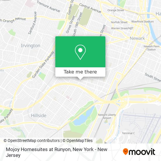 Mojoy Homesuites at Runyon map