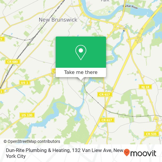 Mapa de Dun-Rite Plumbing & Heating, 132 Van Liew Ave