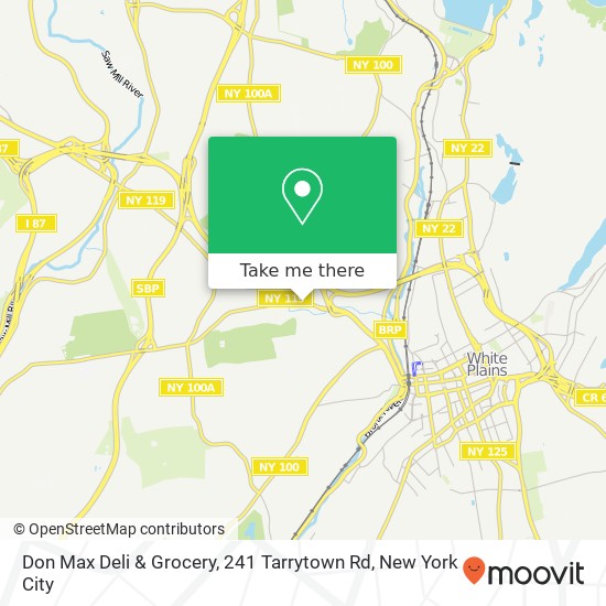 Mapa de Don Max Deli & Grocery, 241 Tarrytown Rd