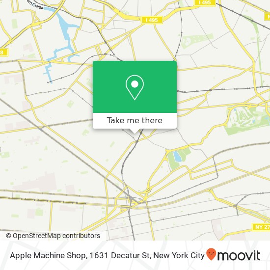 Apple Machine Shop, 1631 Decatur St map