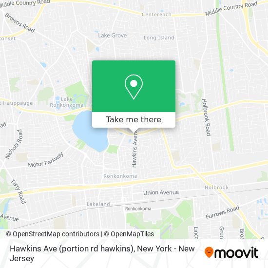 Hawkins Ave (portion rd hawkins) map