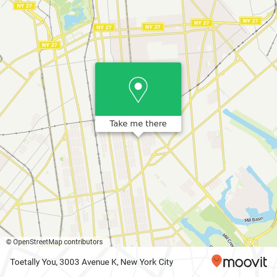 Mapa de Toetally You, 3003 Avenue K