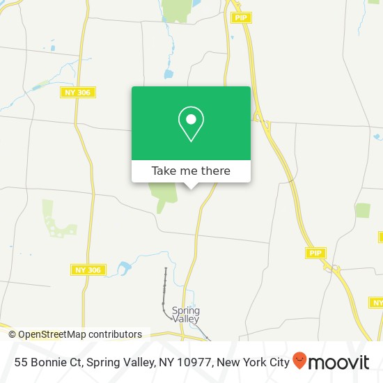 Mapa de 55 Bonnie Ct, Spring Valley, NY 10977