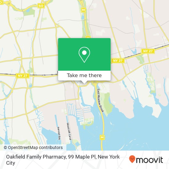 Oakfield Family Pharmacy, 99 Maple Pl map