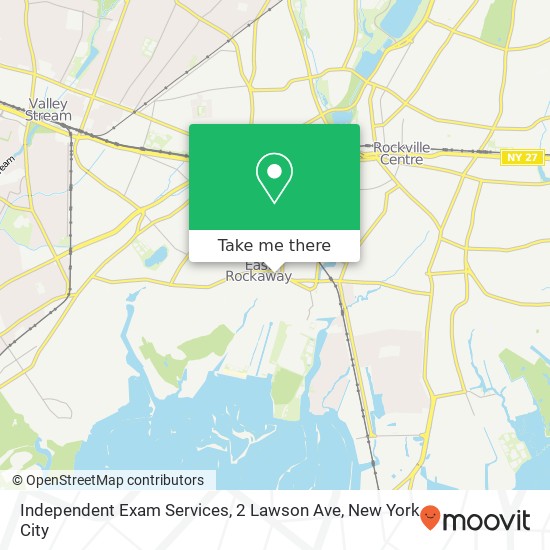 Mapa de Independent Exam Services, 2 Lawson Ave