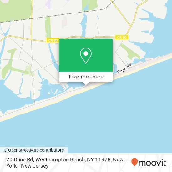 20 Dune Rd, Westhampton Beach, NY 11978 map