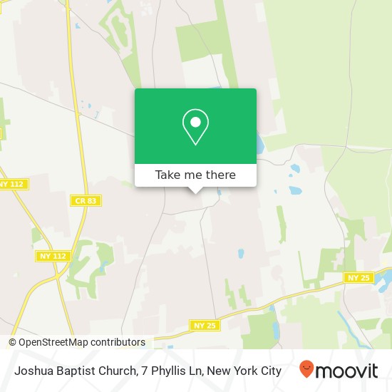 Joshua Baptist Church, 7 Phyllis Ln map