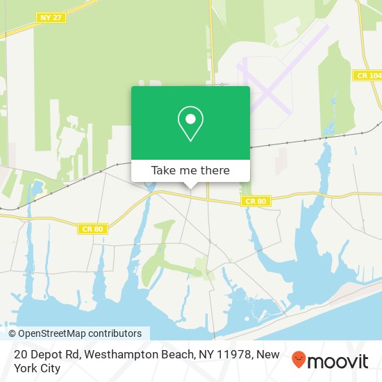 20 Depot Rd, Westhampton Beach, NY 11978 map