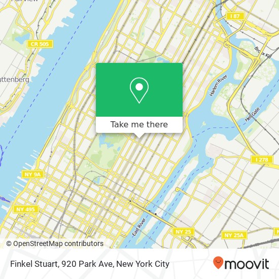 Mapa de Finkel Stuart, 920 Park Ave