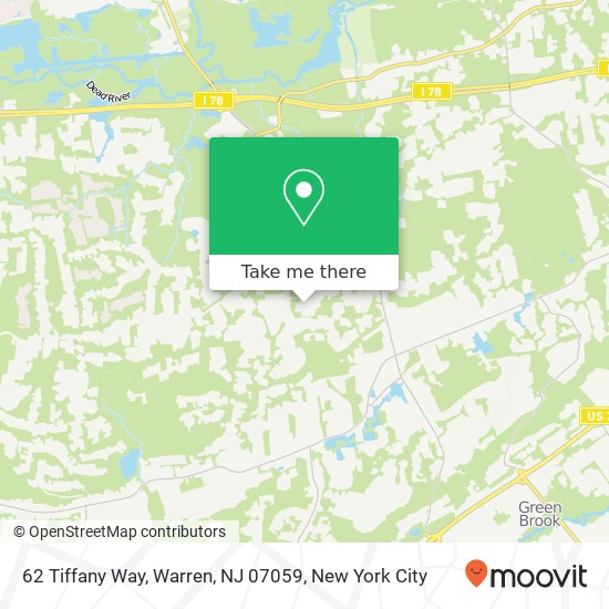 62 Tiffany Way, Warren, NJ 07059 map